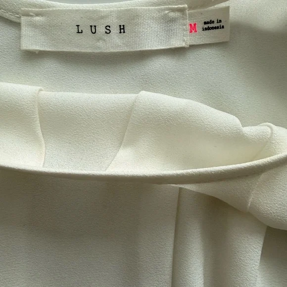 Lush Nordstrom’s Cream Cold Shoulder Blouse - Picture 2 of 2